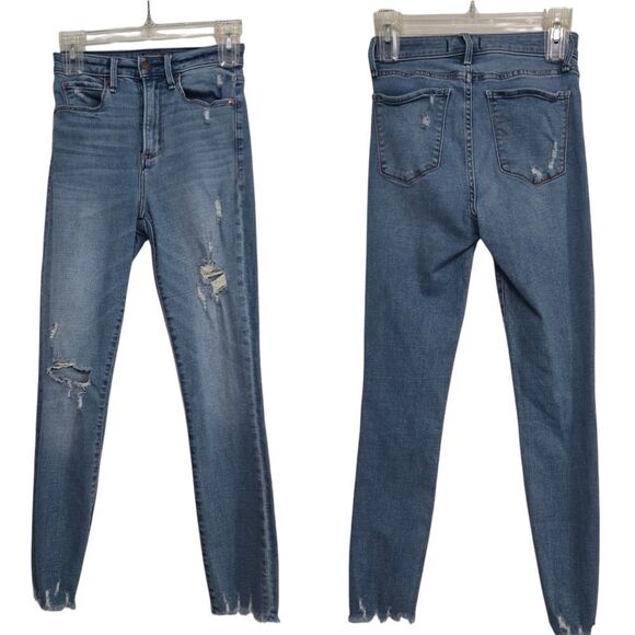 Abercrombie and Fitch high rise super skinny ankle jeans size 25 - Picture 1 of 9